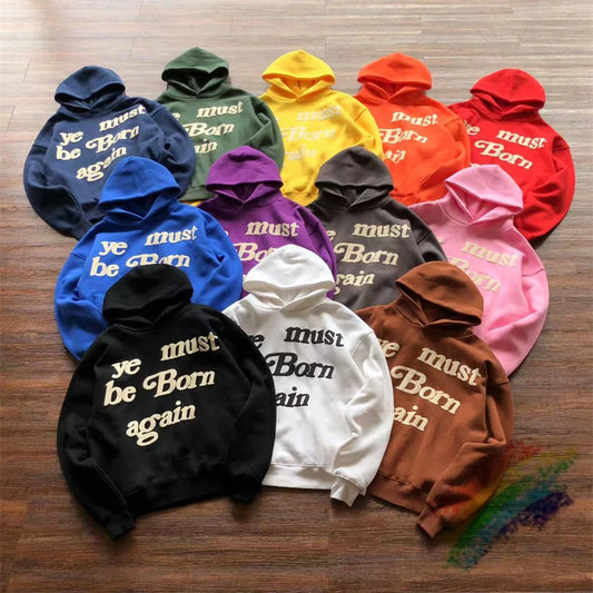 CPFM Cactus Plant Flea Market Hoodie Ye Must Be Born Again Kanye West Hoodie Men Women Oversize Foam Logo CPFM.XYZ Sweatshirts